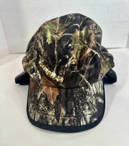 Hot Shot Mossy Oak Spandex Binding Anti Odor Camo Hat With Ear Neck Flaps One Sz - Picture 3 of 14