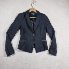 Forever New Womens Blazer Jacket Size 6(AU) or 2XSmall Black Long Sleeve Office