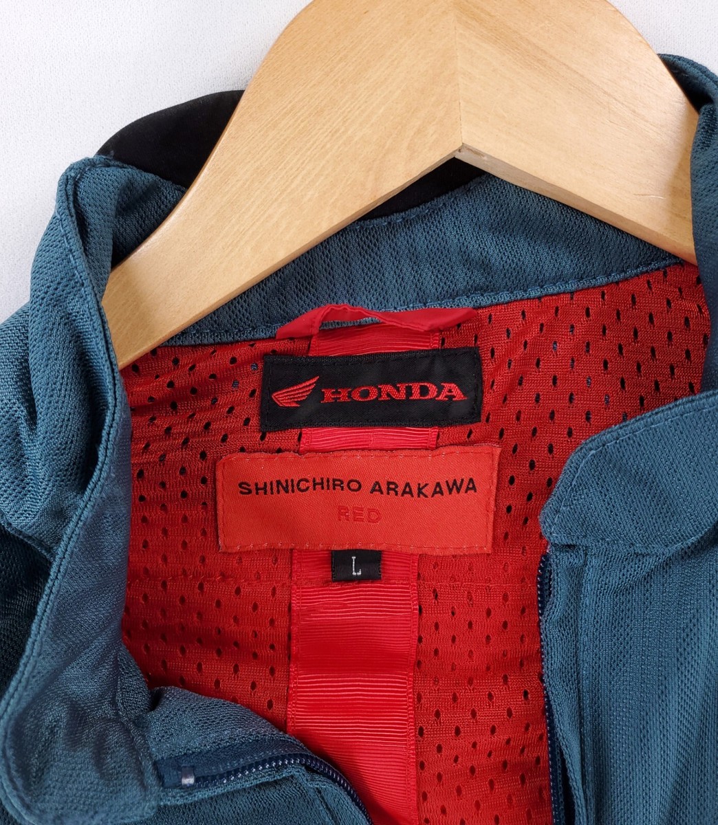 Honda x Shinichiro Arakawa Racing Full Zip Jacket Blue Mens Honda x Shinichiro Arakawa Racing Full Zip Jacket Blue Mens
