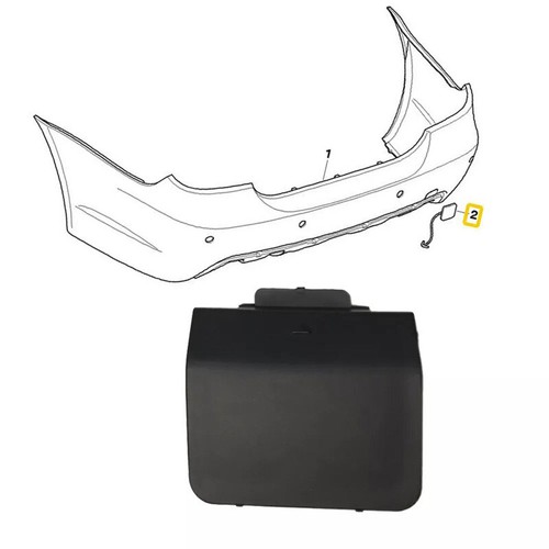 Fits For BMW E60 M Sport 2003-2010 Rear Bumper Tow Hook Cover Cap #51127897217 - Picture 5 of 11