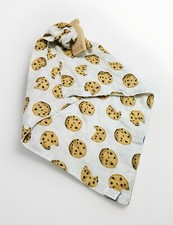 Mud Pie Milk And Cookies Teether and Cuddler Muslin Security Blanket Lovey