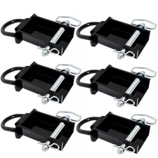 6PK Heavy-Duty 12,000 Lbs Removable D-Ring Stake Pocket For Flatbed/Trailers