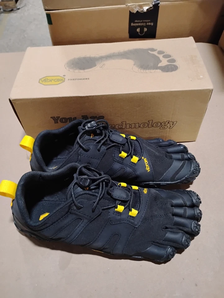 Женская обувь UsedLikeNew_Vibram FiveFingers V-Trail 2.0, черная/желтая, - Изображение 2 из 4