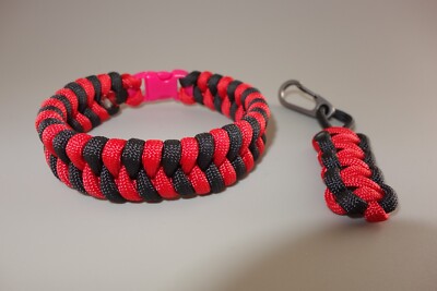 Paracord Armband + Schlüsselanhänger,  Bracelet + Lanyard