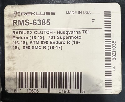 NEW Rekluse RadiusX RMS-6385 Clutch for KTM Husqvarna 690 701 Enduro Supermoto