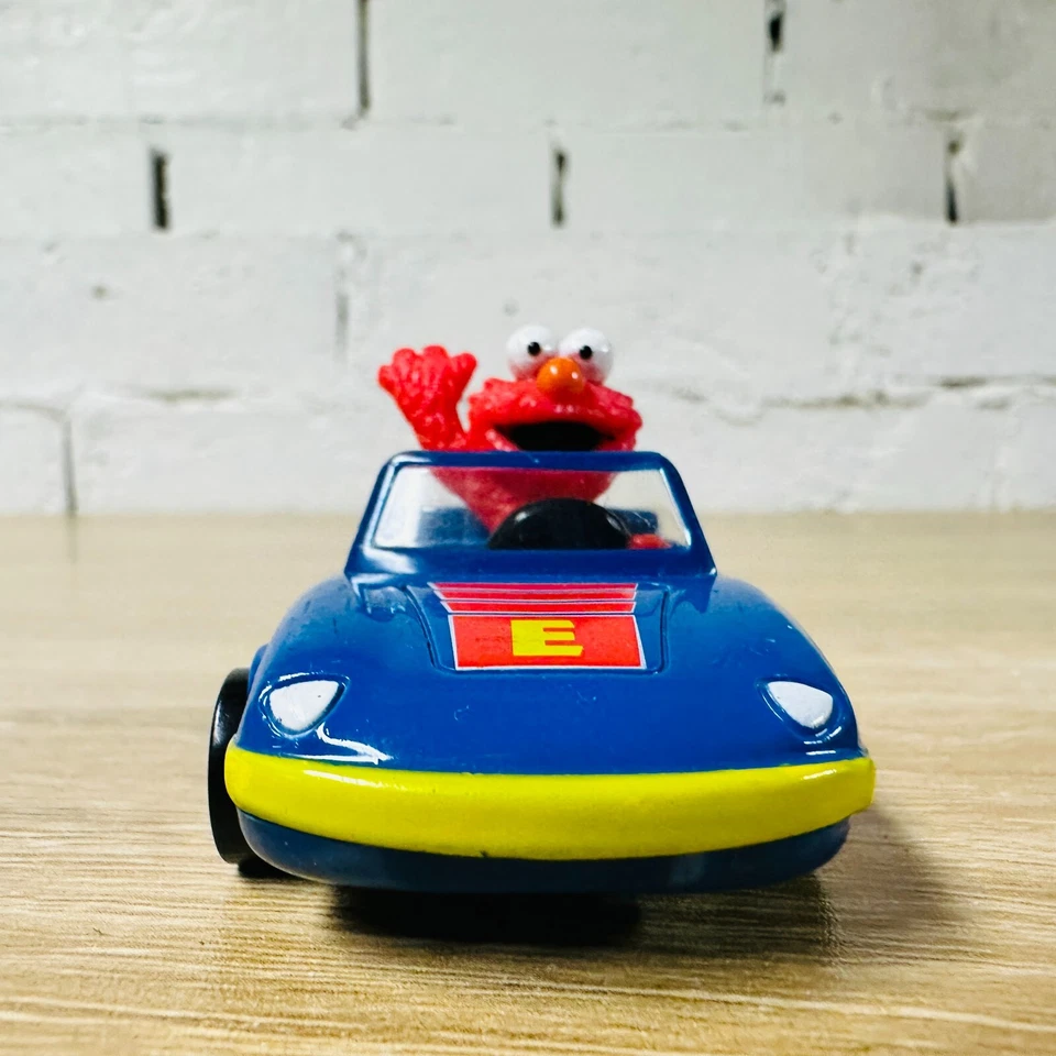 Elmo Blue Yellow Red Diecast Coupe 2008 Learning Curve Sesame Street Workshop - Image 3 of 4
