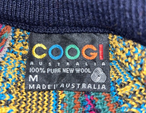 COOGI Cable Knit Sweater Abstract 3D Biggie OG Color Way 90s Hip Hop Medium - Picture 3 of 8