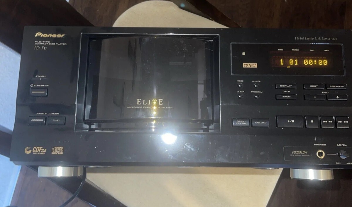 2000 PIONEER PD-F17 ELITE 100 CD CHANGER Player - TESTED no disc