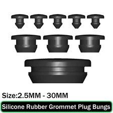 Silicone Rubber Grommet Plug Bungs Cable Wiring Protect Bushes 2.5mm to 30mm