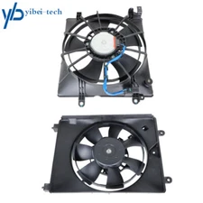 Pair A/C AC Condenser Radiator Cooling Fan Fit For 2012-2013 Honda Civic