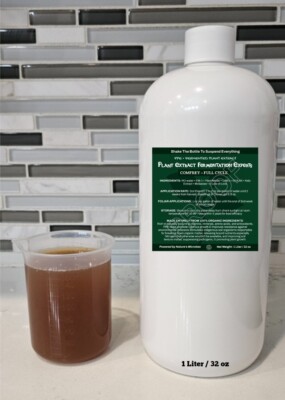 Comfrey Fermented Plant Extract - 100% Organic Soil Drench & Foliar Feed - 128oz