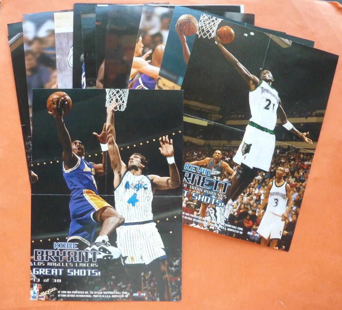 1997-1998 Skybox Hoops GREAT SHOTS 15/30 Mini-Posters, Kobe