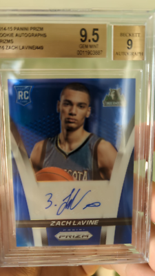 2014-15 Panini Prizm Rookie Autographs Blue Zach LaVine 278/449 