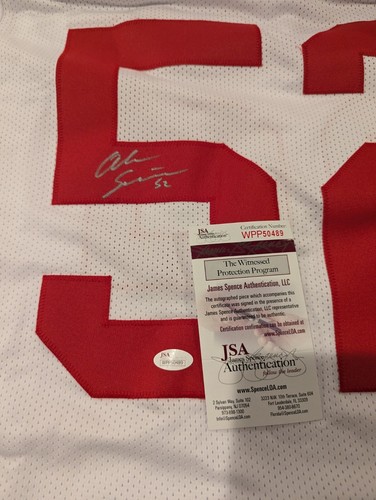 Alec Ogletree Signed New York Giants White Red Football Jersey JSA Witnessed - Picture 2 of 2