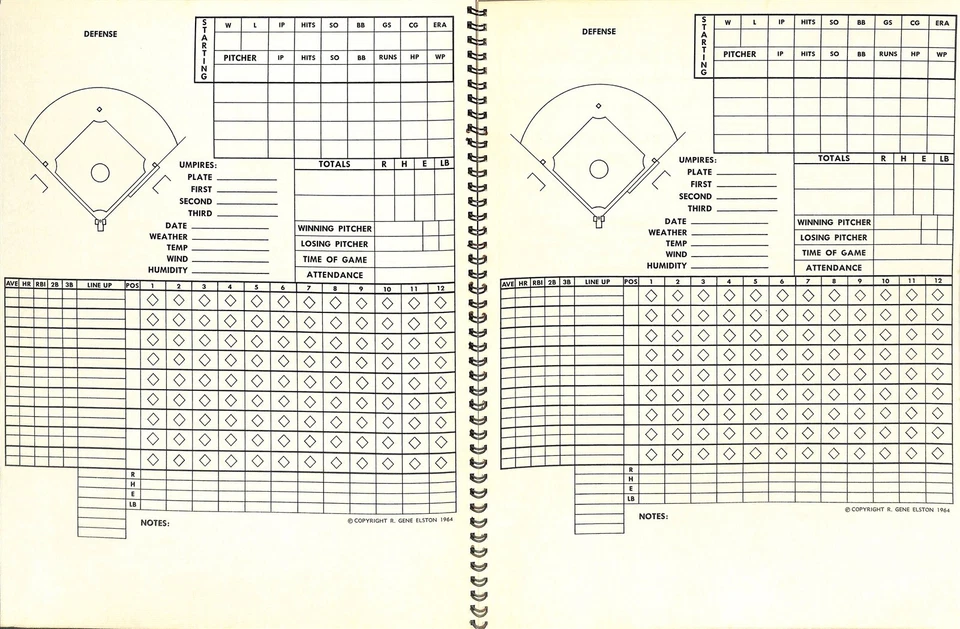 Original 1964 Houston Colt 45s Scorebook 40 Pages For Scoring 85538b26 - Image 4 of 4