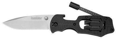 NEWKershaw 1920  Select Fire Linerlock Black Folding Knife Fold Out Bit Driver