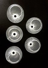 Lampshades - Small Pretty Chrome Wire Shades Only Pendant Light Metal Decorative