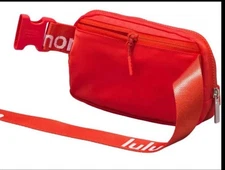 Lululemon Red Employee Everywhere Belt Bag Word mark