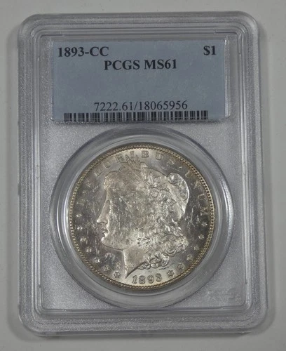 1893-CC Morgan Dollar — photo from the most recent tracked eBay sale