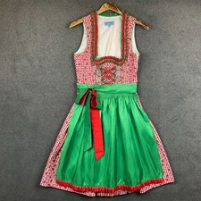 Vintage Dirndl Dress Apron Austria Trachten Bavaria Octoberfest Size EU 40 / M