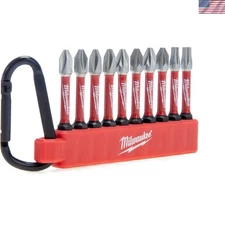 Versatile 10-Piece Screwdriver Bit Set with Phillips, Pozidriv, and Torx Options