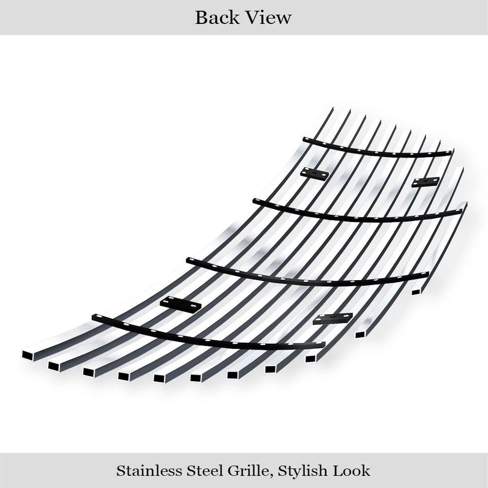 Parachoques para 09 10 11 12 Mazda MX-5 Miata acero inoxidable cromo billet rejilla inserto Foto 3 de 4