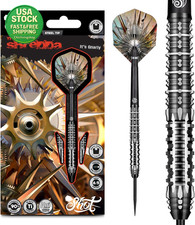 Shot Gnarly Shredda Steel Tip Darts Set 90 Tungsten 23 Grams Soft Tip Darts