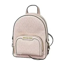 Michael Kors Jaycee XS Convertible Zip Pocket Backpack Bag Light Powder Blush