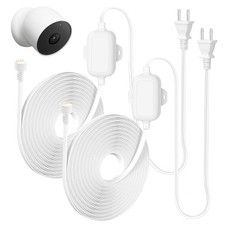 2Pack 30ft/9.1m Power Cord for Google Nest Cam Outdoor or Indoor, Battery - 2...