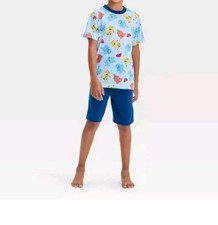 Boys Pok mon 2pc Short Sleeve Top and Shorts Pajama Set - Size M 8/10 