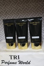 Lady Gaga FAME Black Fluid Black Body Lotion Lot of 3 tube x 2.5 fl. oz. 