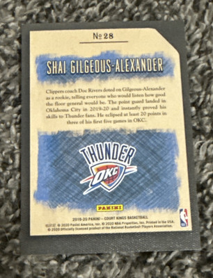 2019-20 Panini Court Kings - Cross-Hatching Handles Shai Gilgeous