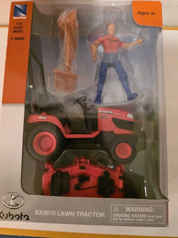 New Ray BX2670 Toy Lawn Tractor Wirh Lawn Tools Scale 1:18 - Image 2 of 4