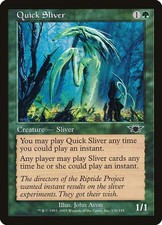 Quick Sliver - Foil Legions MP MTG
