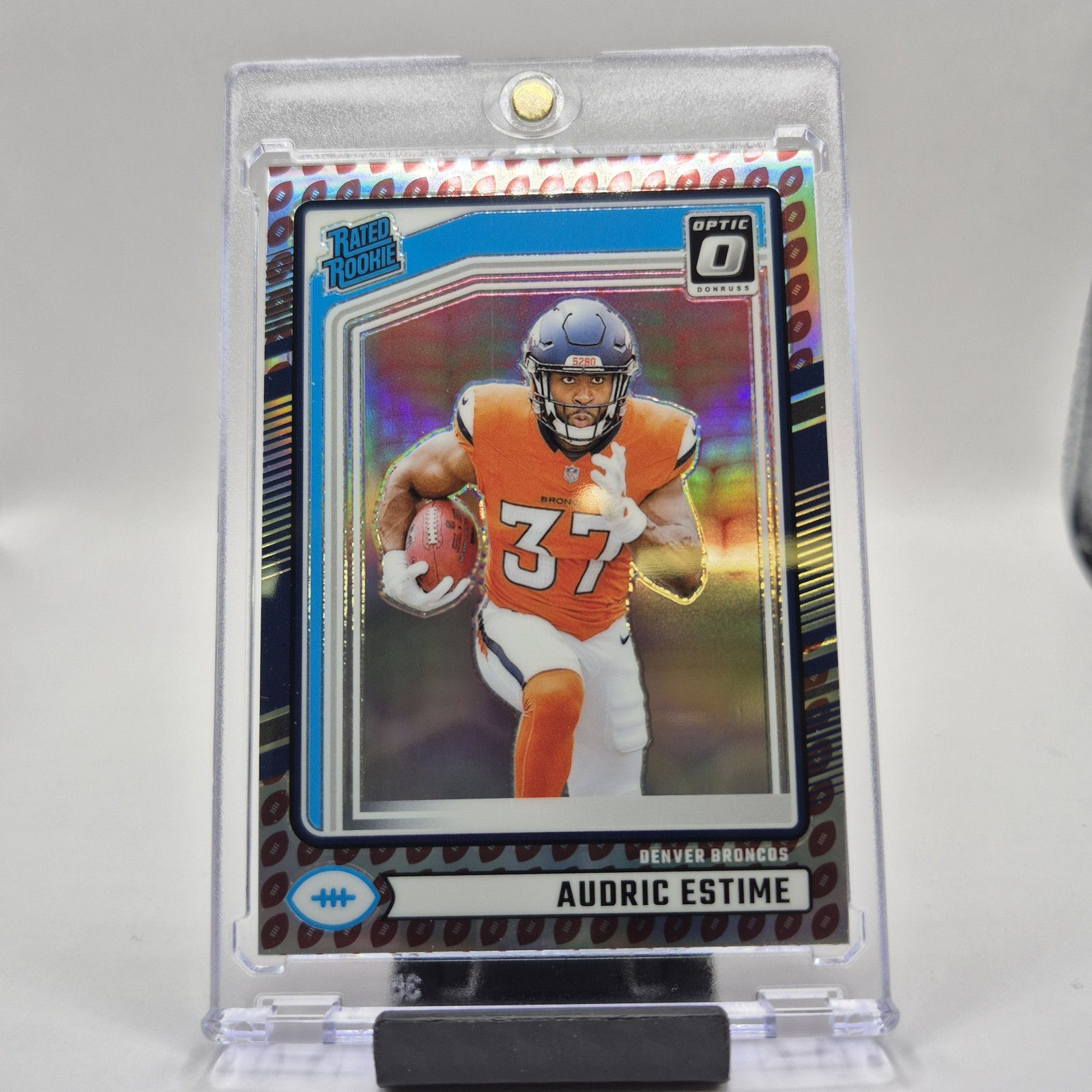 2024 Donruss - Audric Estime Rated Rookie Optic Preview Football Emoji #335 SSP