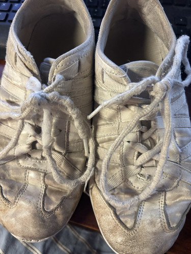 Nfinity Trainer Cheerleading Shoes White Lace-Up Leather Synthetic NF10000000 *6