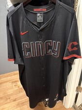 Cincinnati Reds Matt McLain Nike Black 25 City Connect authentic Stitched Jersey