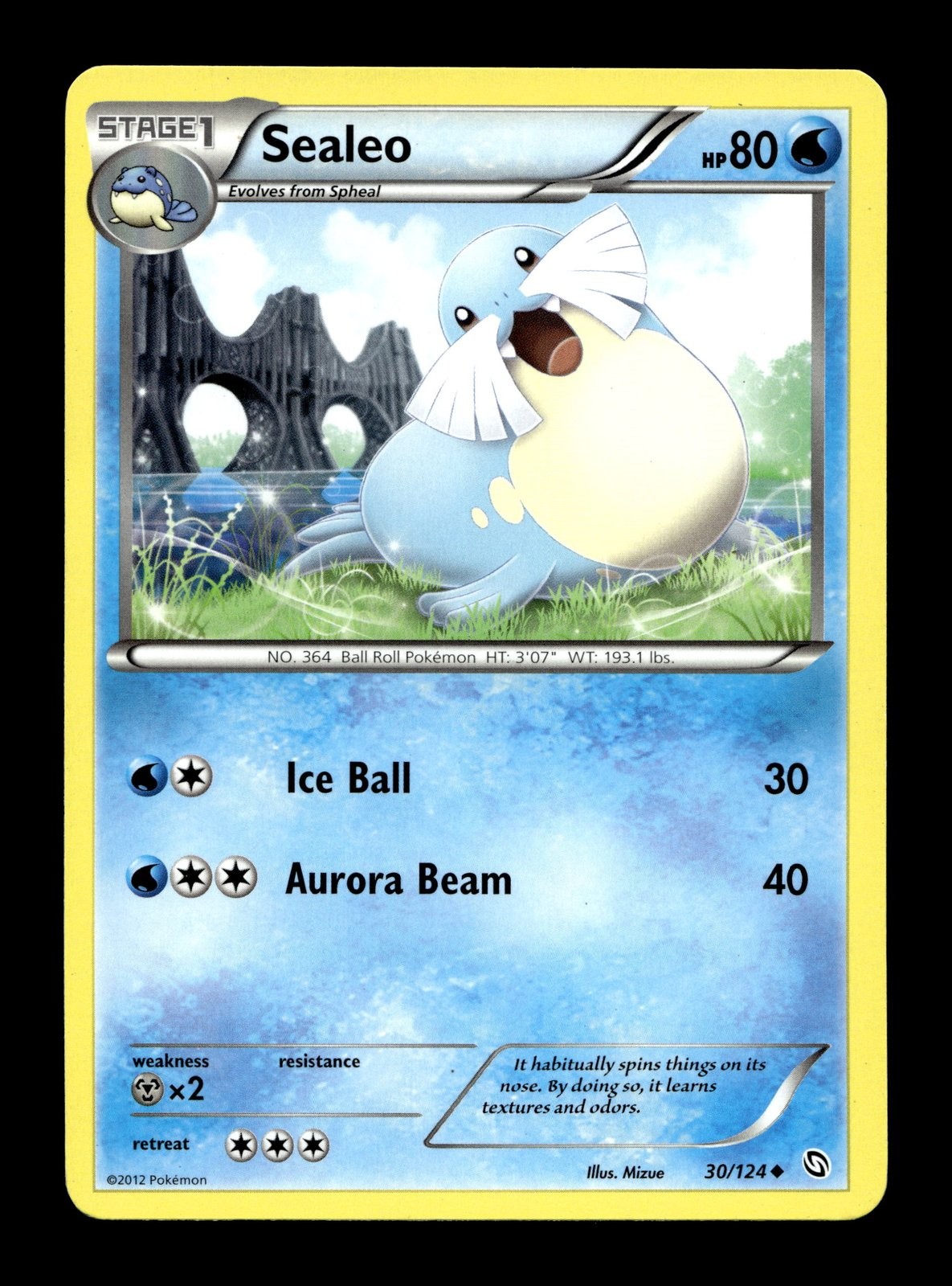 Sealeo Dragons Exalted #30 (2012) Uncommon HP Pokemon