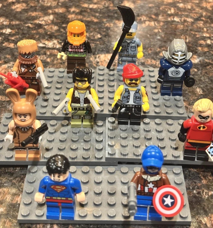 Lote de minifiguras mixtas Lego. 10 piezas limpias en total.   Como en la foto.   ¡Envío rápido! Foto 4 de 4