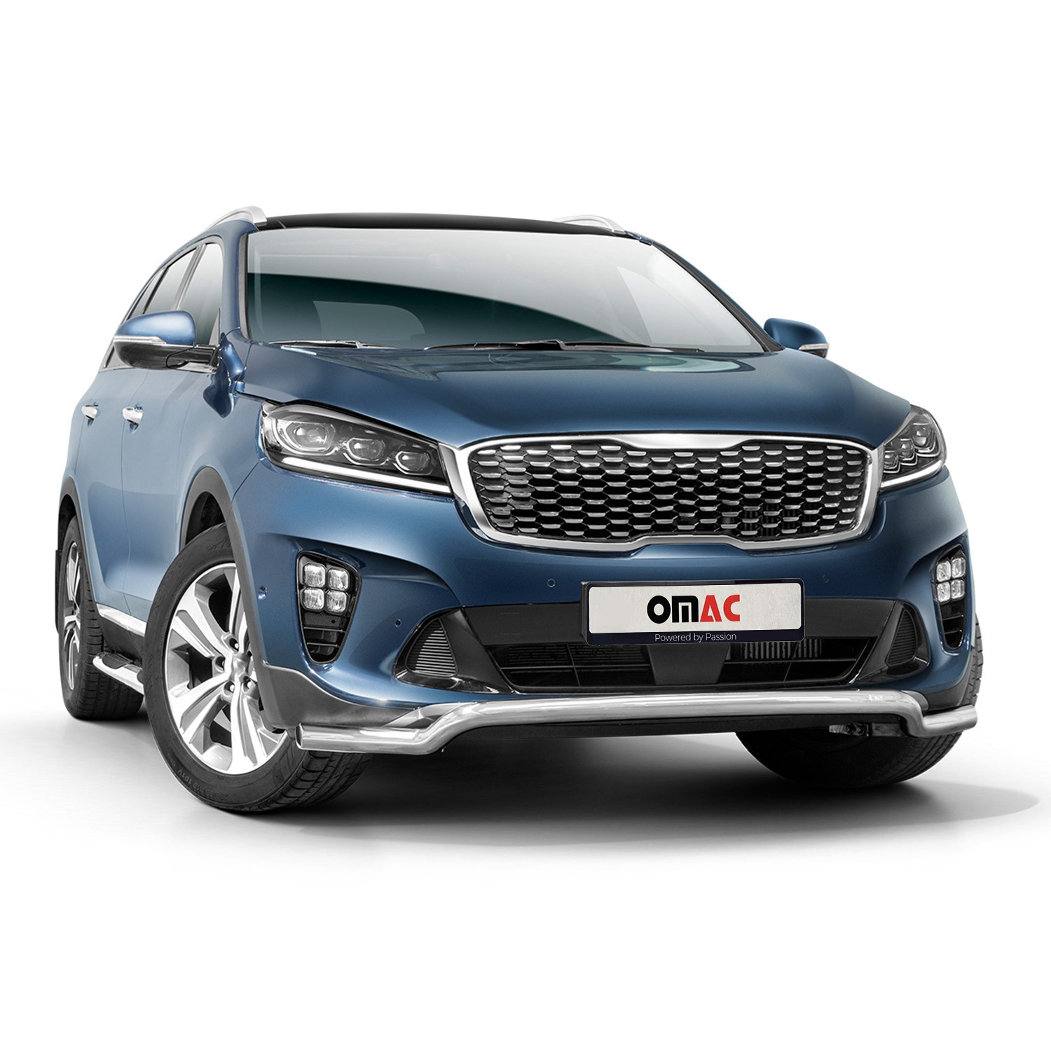Pare-buffle Kia Sorento 2017-2020 protection avant antichoc en inox argent