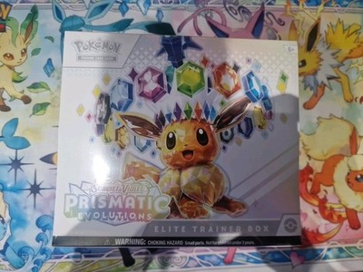Pokémon TCG Scarlet & Violet Prismatic Evolutions Elite Trainer Box small rip