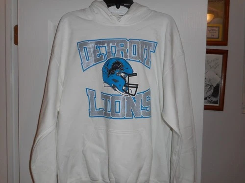 Detroit Lions NFL Apparel Hoodie Sweat Shirt Size L NEW W/Tags