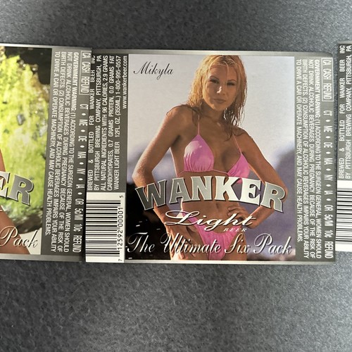 Wanker Woman Beer Labels BIERELIKETTEN Beer Labels The Ultimate 6 Pack - Picture 4 of 8