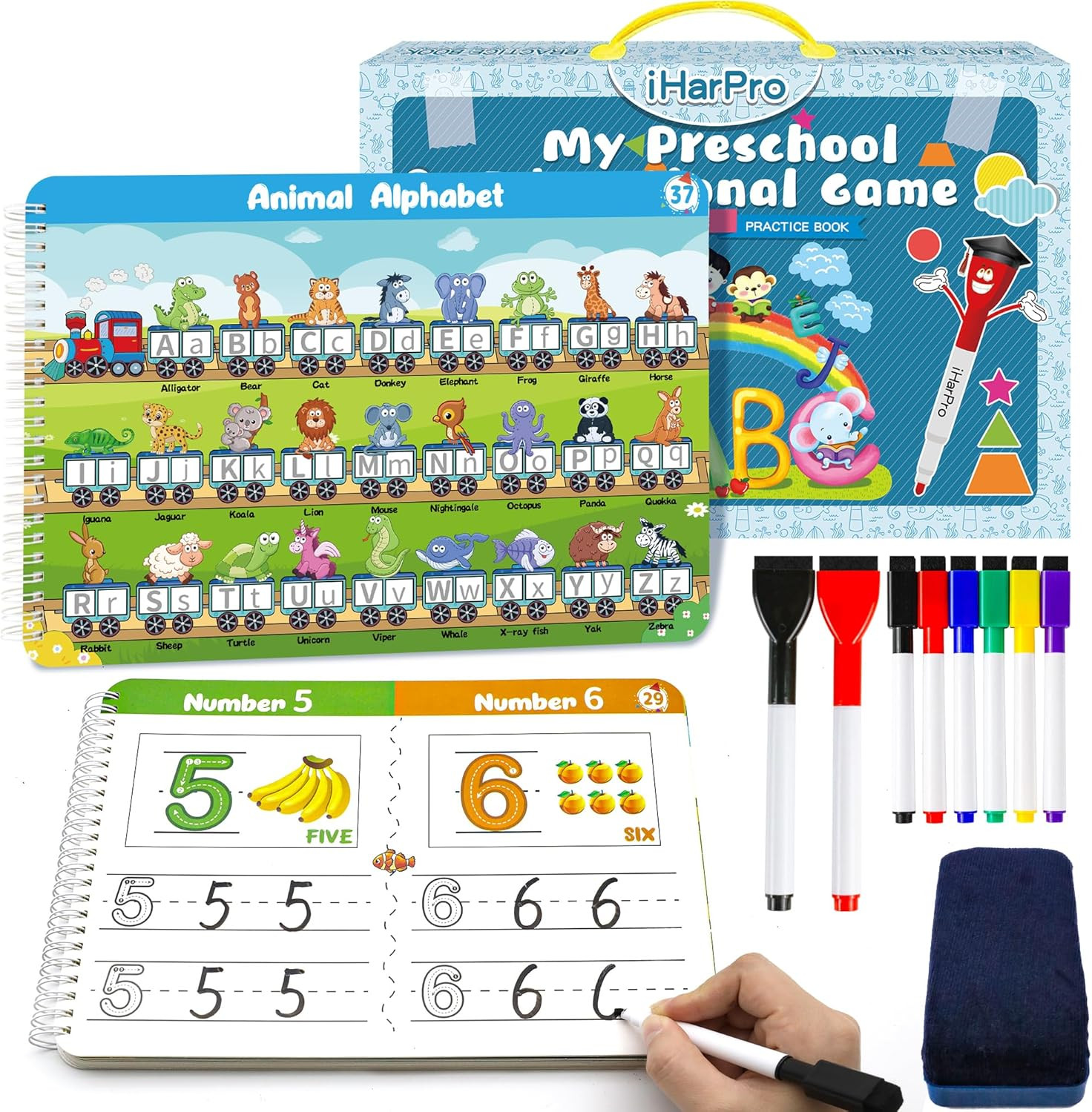 Kids Handwriting Practice Book Preschool Learning 40 Pages w