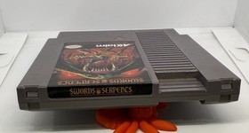 Swords and Serpents (Nintendo Entertainment System NES)  cartridge and hard case