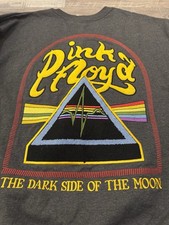 Pink Floyd "Dark Side of the Moon" Embroidered Sweatshirt New Size Large VINTAGE