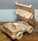 Vintage Tonka Wooden Dump Truck Toy Natural Wood Classic Mighty Dump Truck