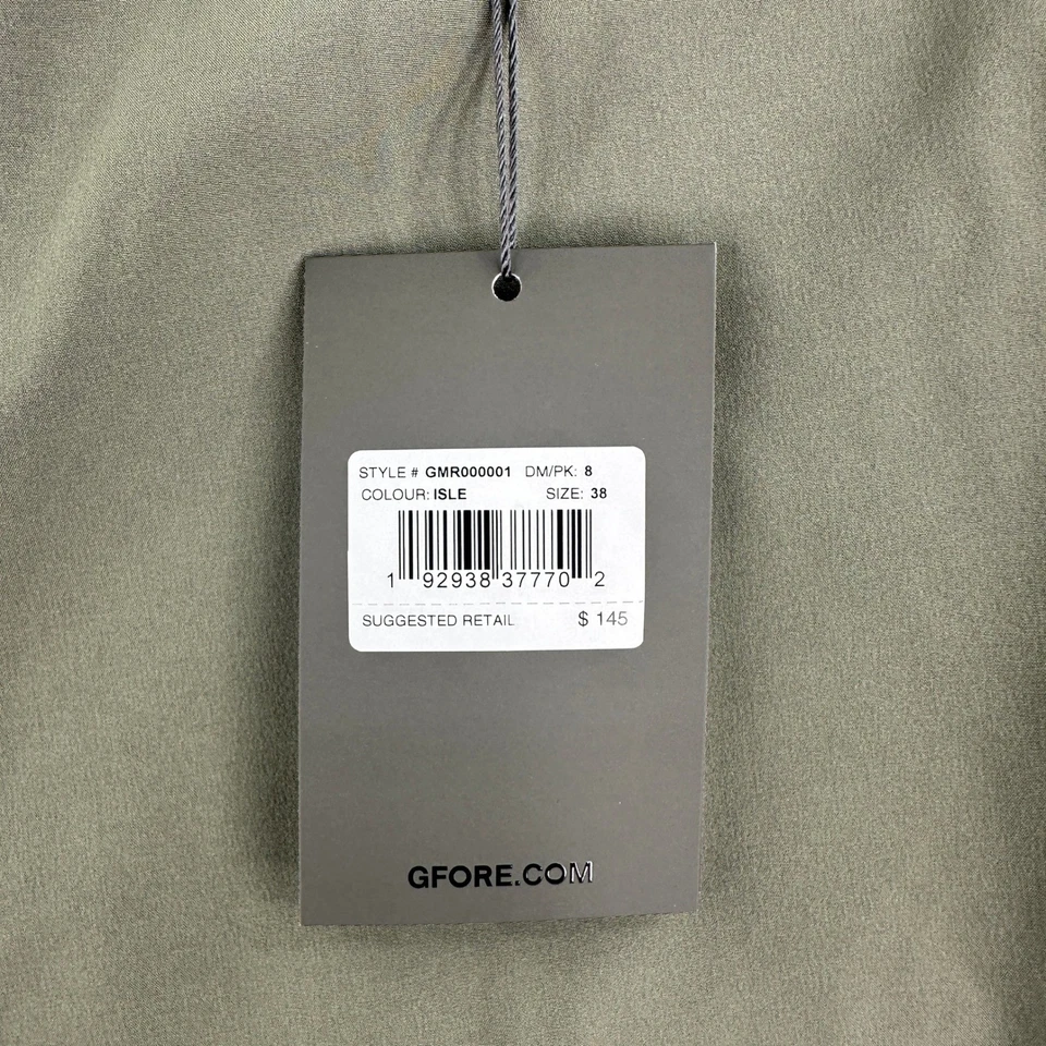 G/FORE 高尔夫短裤男式 38 绿色轻便 Tech Isle Maverick 混合弹力 — 第 3/4 张图片