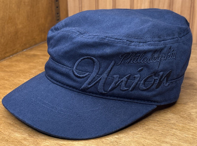 Philadelphia Union FC Adidas MLS Soccer Cadet Hat Adjustable Flat Top Navy Blue