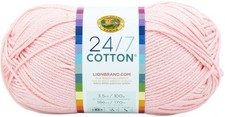 Lion Brand 24/7 Cotton Yarn-Lemonade - 3 Pack